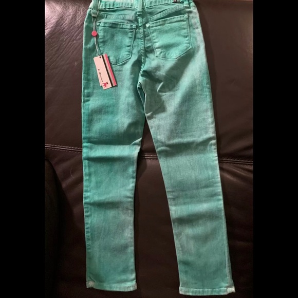 NEW La Miniatura Girls X RAY WASH CRAYON SKINNY GREEN Jeans - Picture 4 of 5